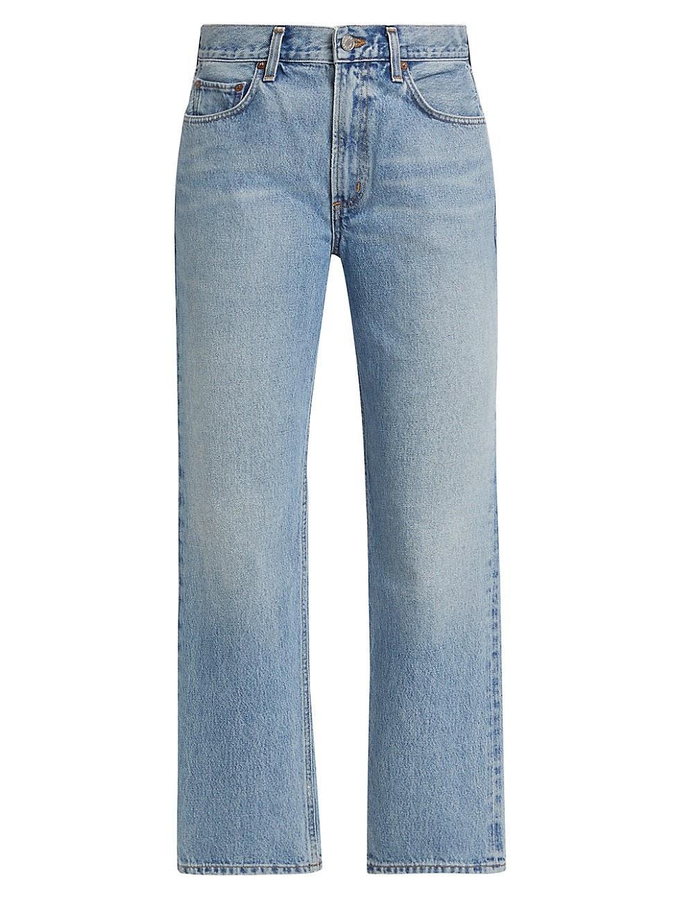 Womens Valen Denim Straight-Leg Jeans product image