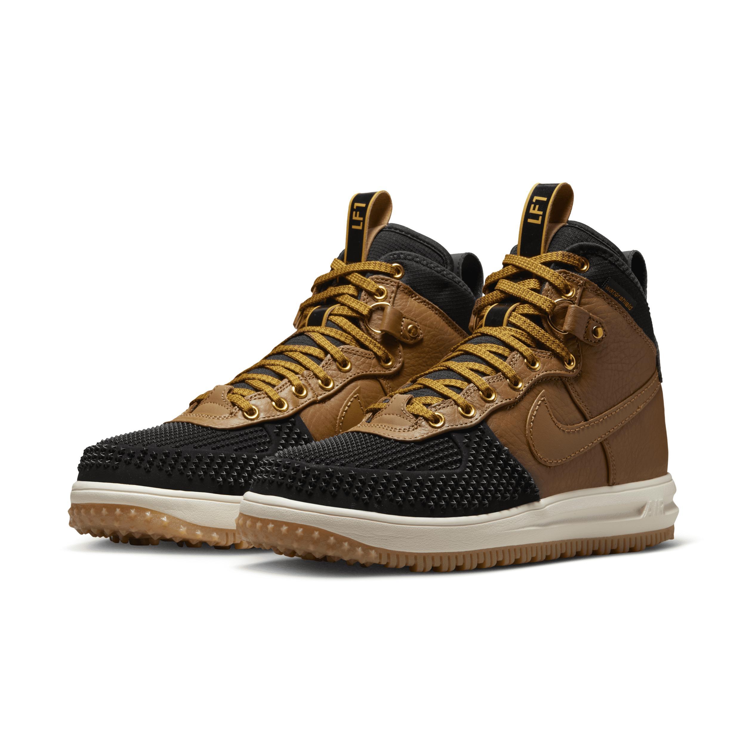 Nike Mens Nike Lunar Force 1 Duckboot - Mens Shoes Black/Gold/Brown Product Image