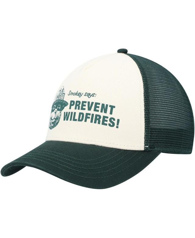 Mens American Needle Green Smokey the Bear Sinclair Snapback Hat - Green Product Image