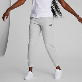 PUMA Essentials Women's Sweatpants in Light Grey Heather/Black, Size XL Product Image