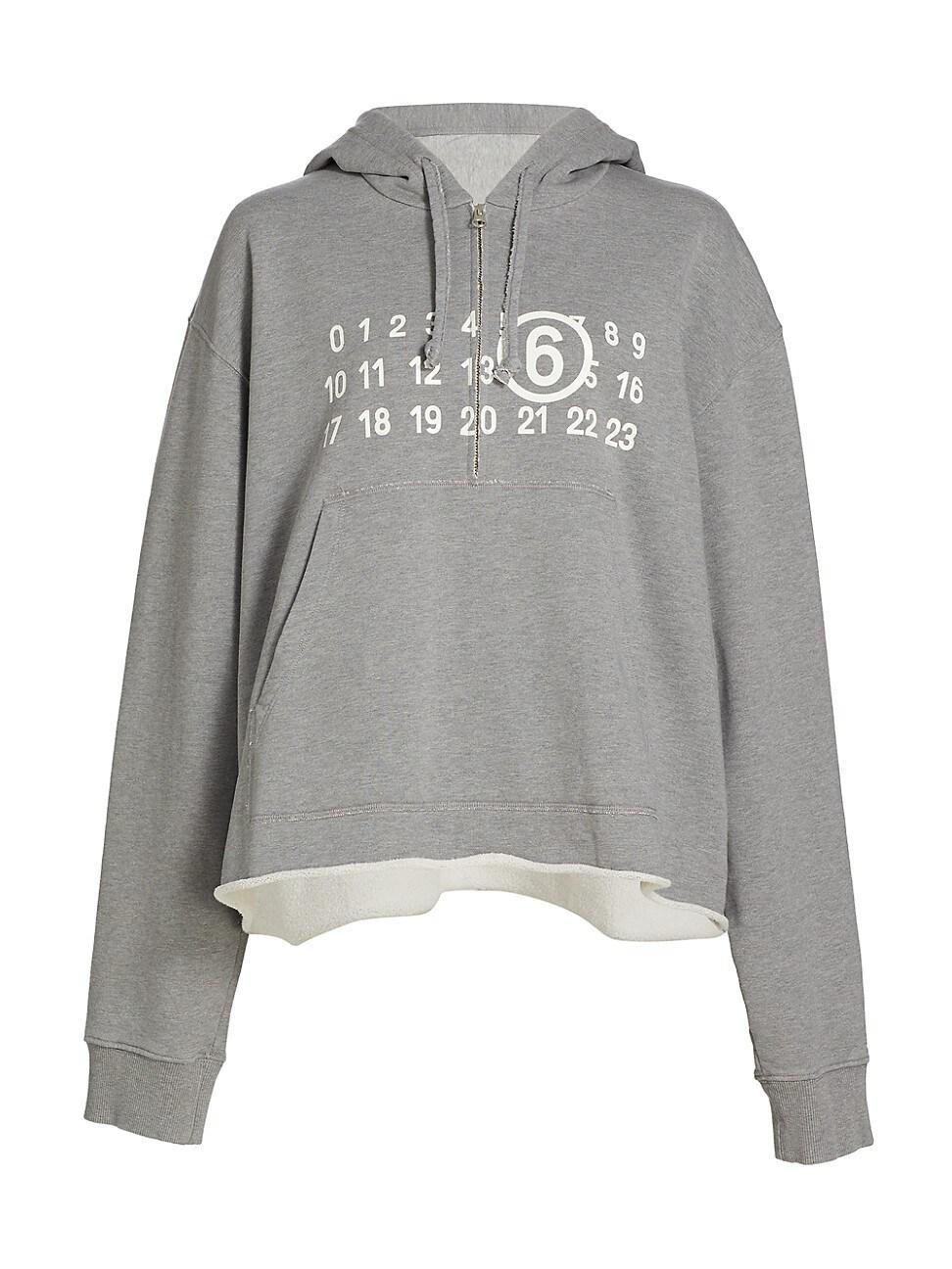 Womens Numbered Quarter-Zip Hoodie Product Image