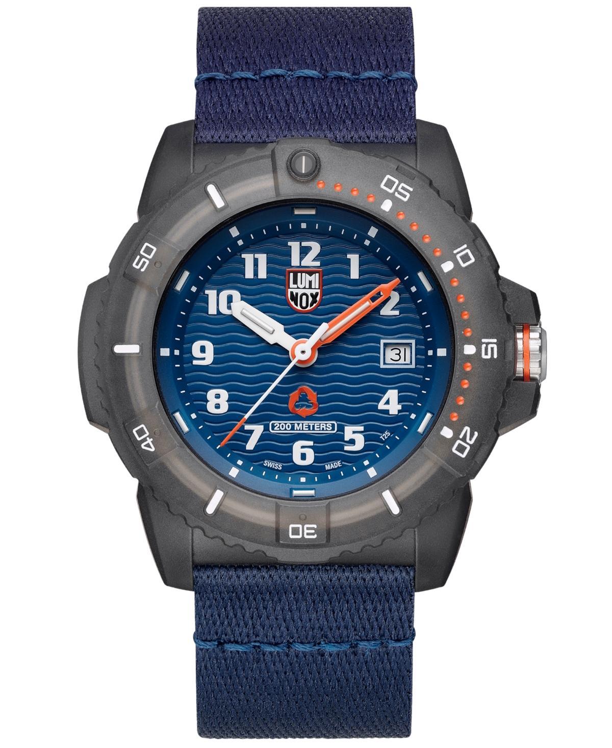 Luminox Mens Swiss Eco Series Blue Pet Strap Watch 46mm Product Image