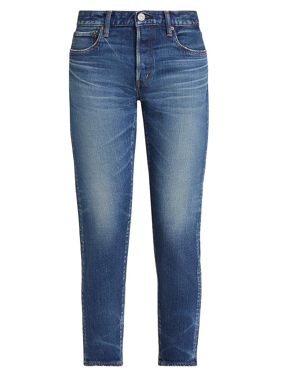 Womens Gifford Tapered Low-Rise Crop Jeans Product Image