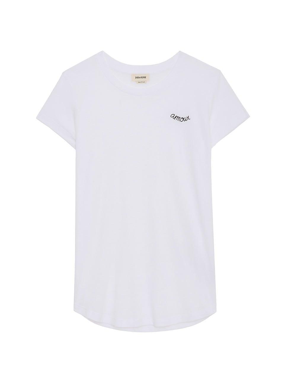 Womens Amour Short-Sleeve Cotton T-Shirt Product Image