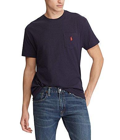 Polo Ralph Lauren Mens Classic Fit Crew Neck Pocket T-Shirt Product Image