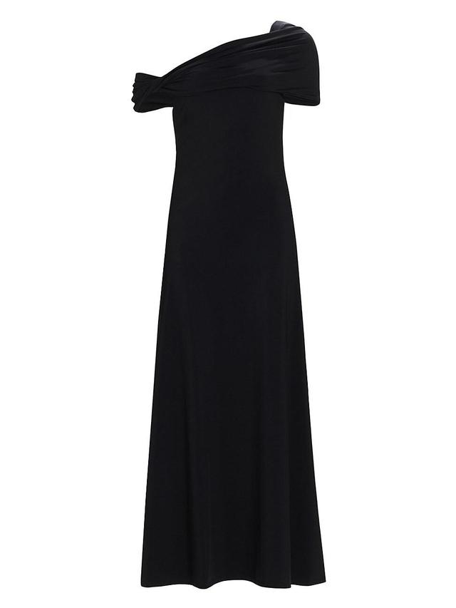 Womens Asymmetric Off-The-Shoulder Dress Product Image