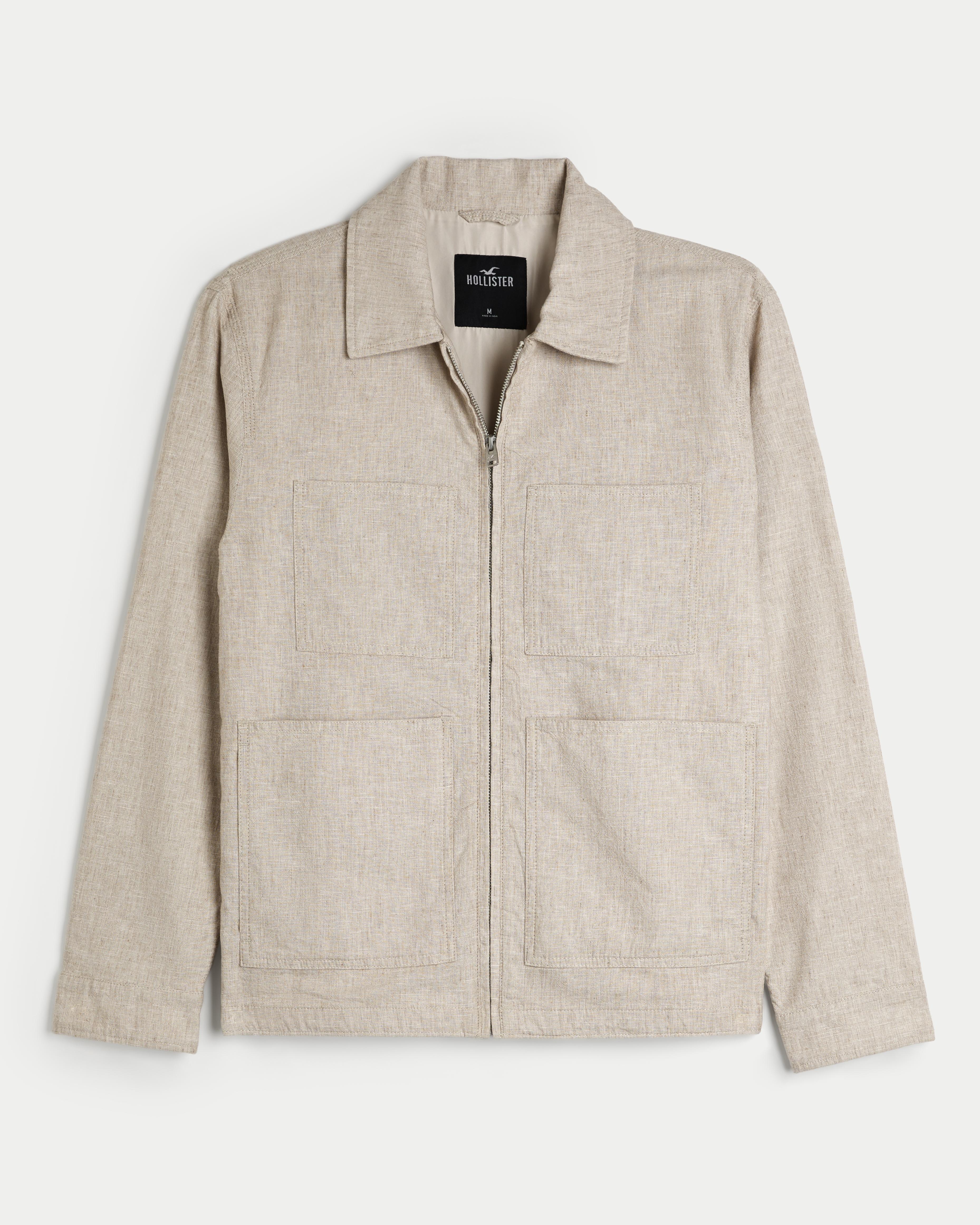 Linen Blend Chore Jacket Product Image