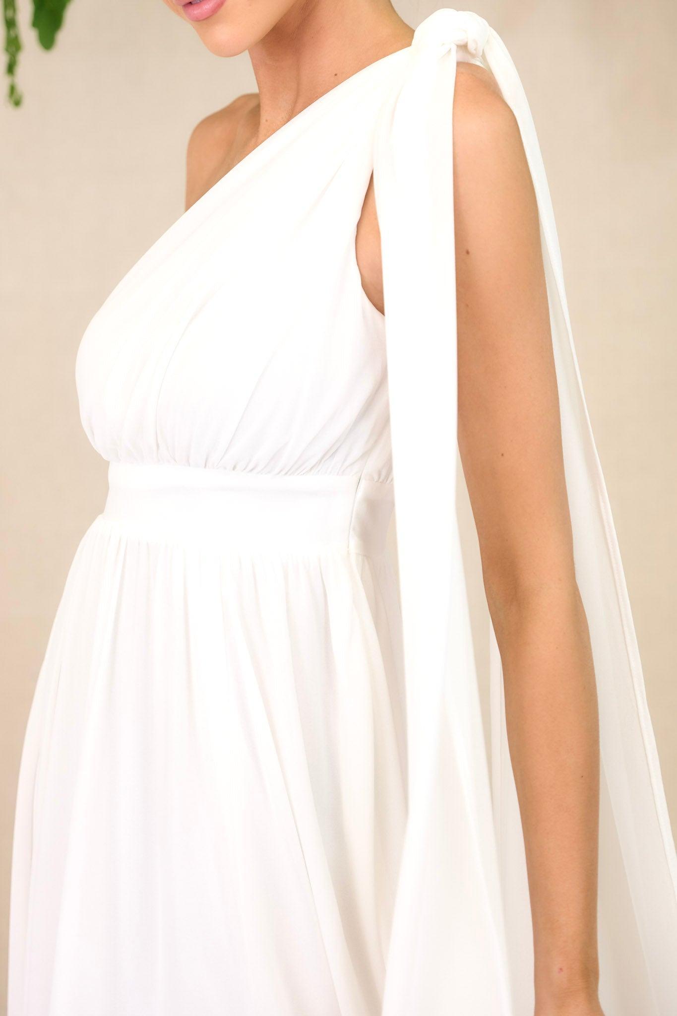 Goddess Behavior White Maxi Dress Product Image