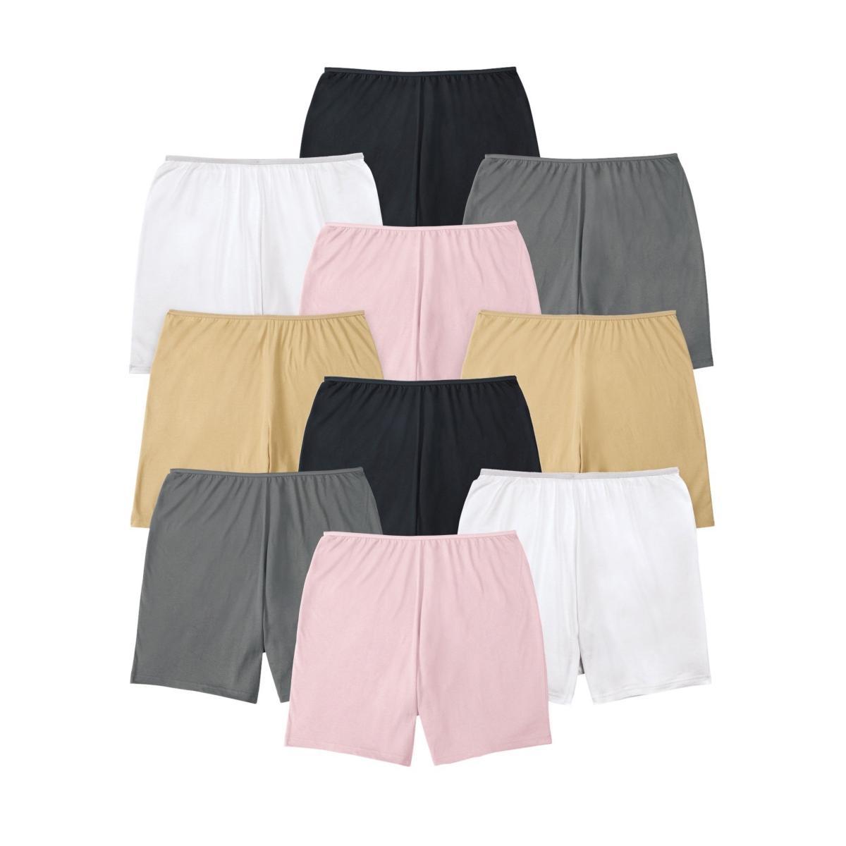 Comfort Choice Womens Cotton Boxer 10-Pack Product Image