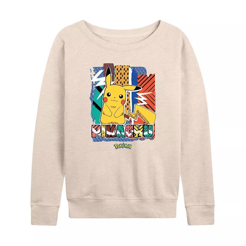 Womens Pokemon Pikachu Summer Slouchy Graphic Sweatshirt Product Image