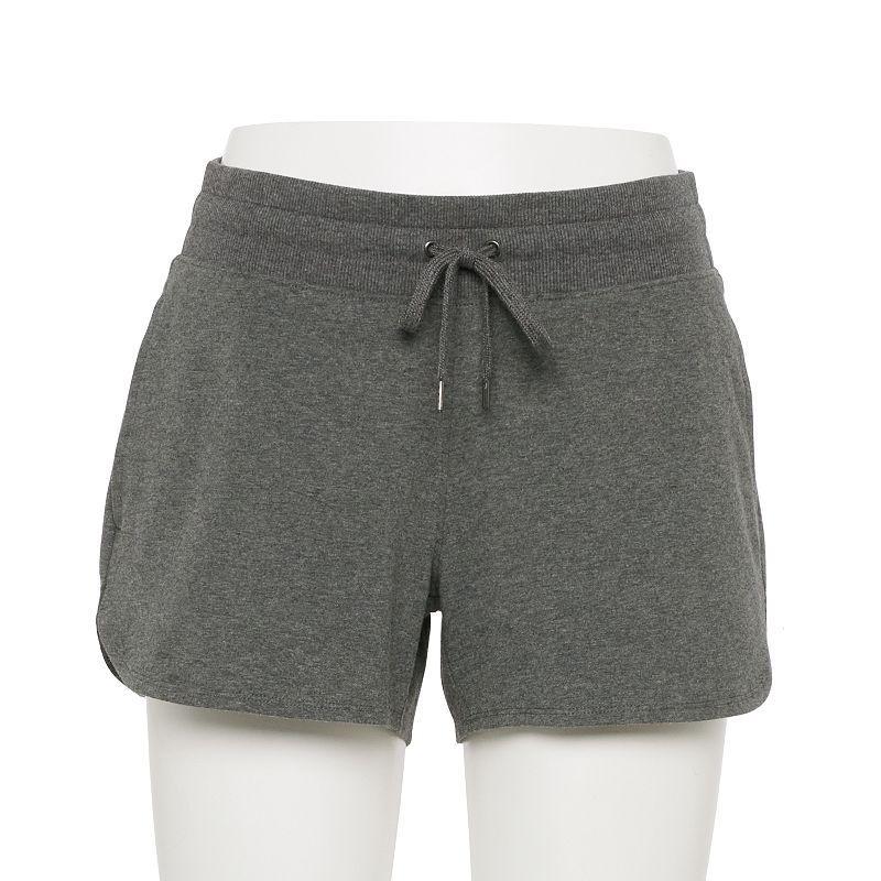 Womens Tek Gear Essential Drawstring Shorts Dark Grey Product Image