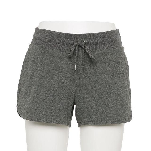 Womens Tek Gear Essential Drawstring Shorts Grey Product Image