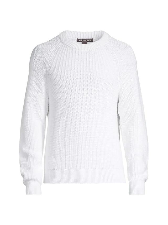 Mens Shaker Cotton Crewneck Sweater Product Image