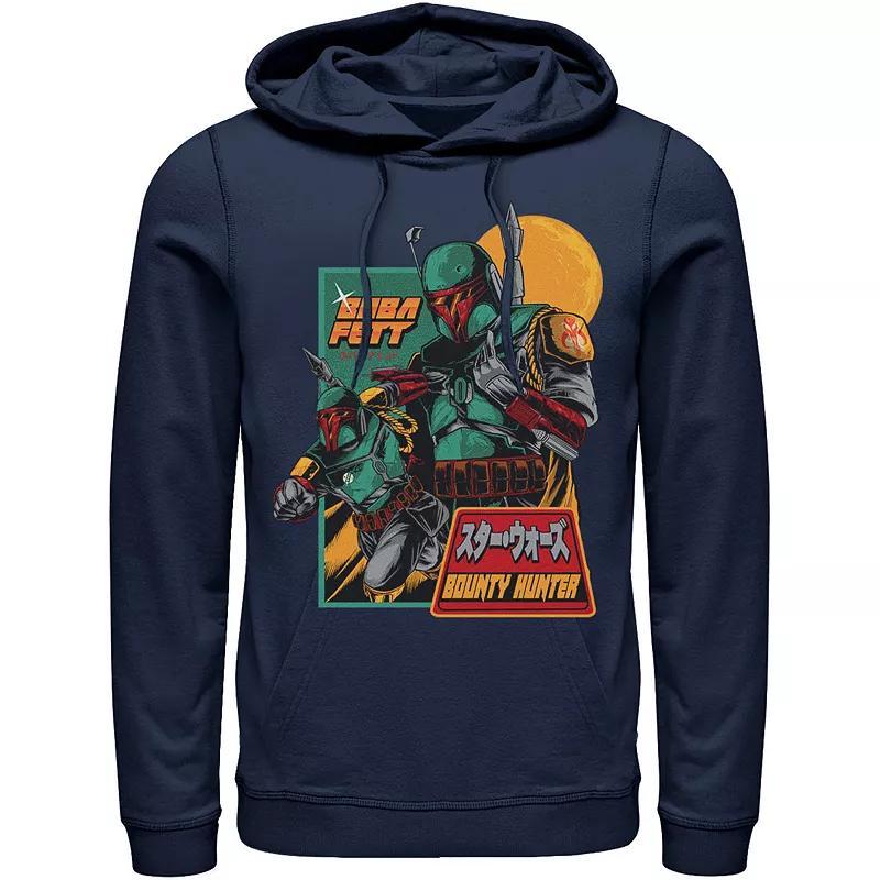 Mens Star Wars Mandalorian Soldier Kanji Hoodie Grey Heather Product Image