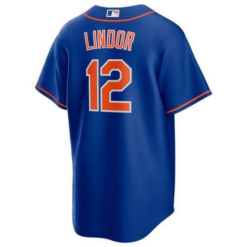 Mens Francisco Lindor Royal New York Mets Alternate Replica Player Jersey - Royal Product Image