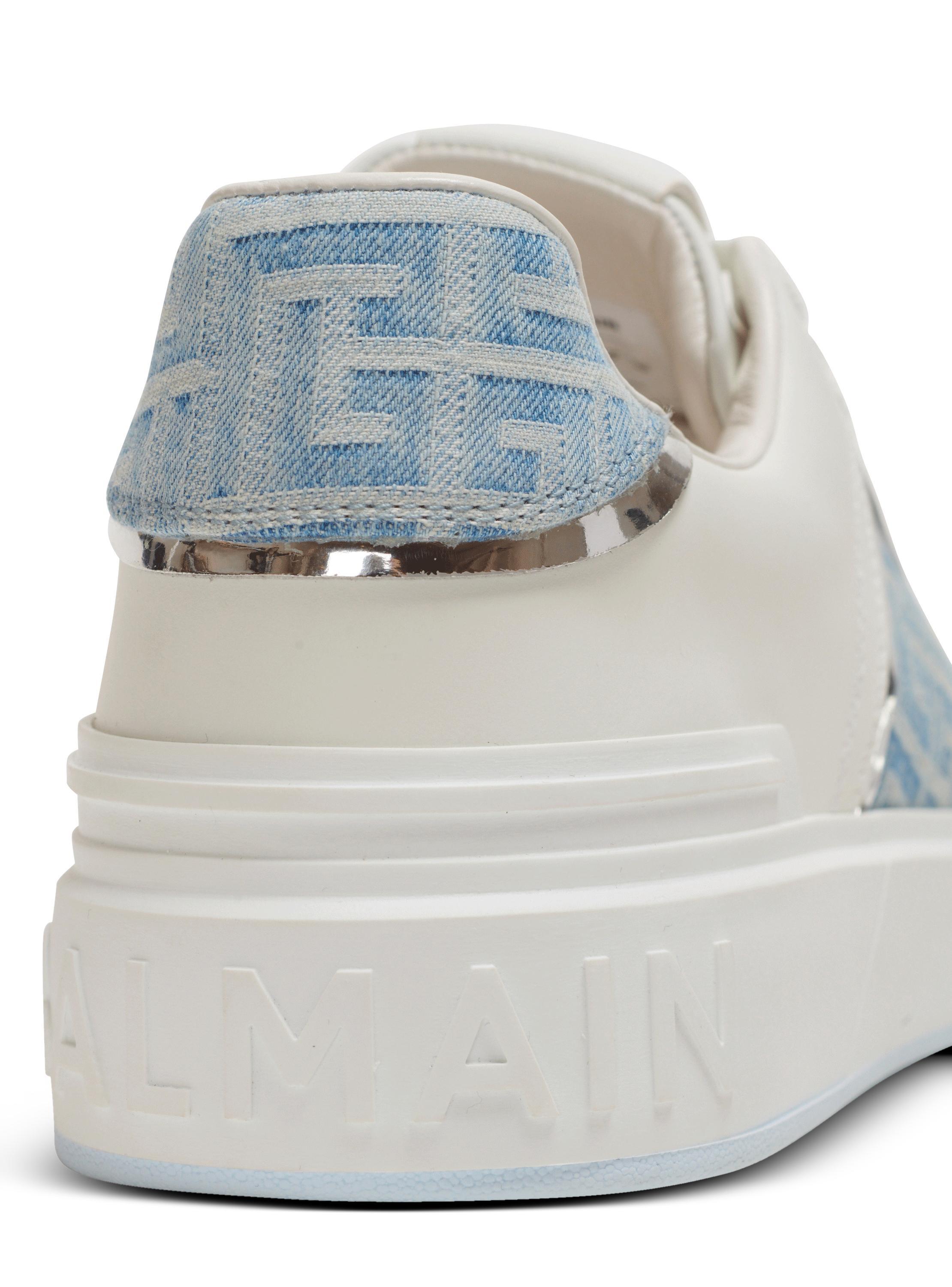 B-Court sneakers in leather and denim Product Image