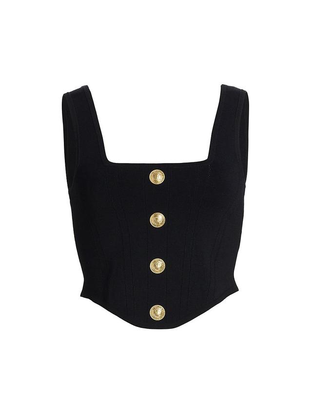 Womens Saga Compact-Knit Corset Top Product Image