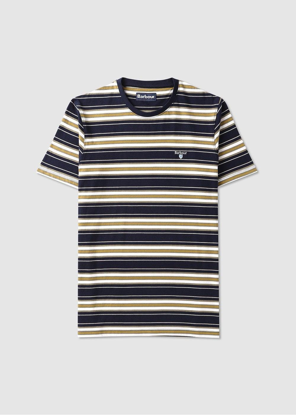 Mens Navy Boldron Brand-embroidered Striped Regular-fit Cotton-jersey T-shirt Product Image