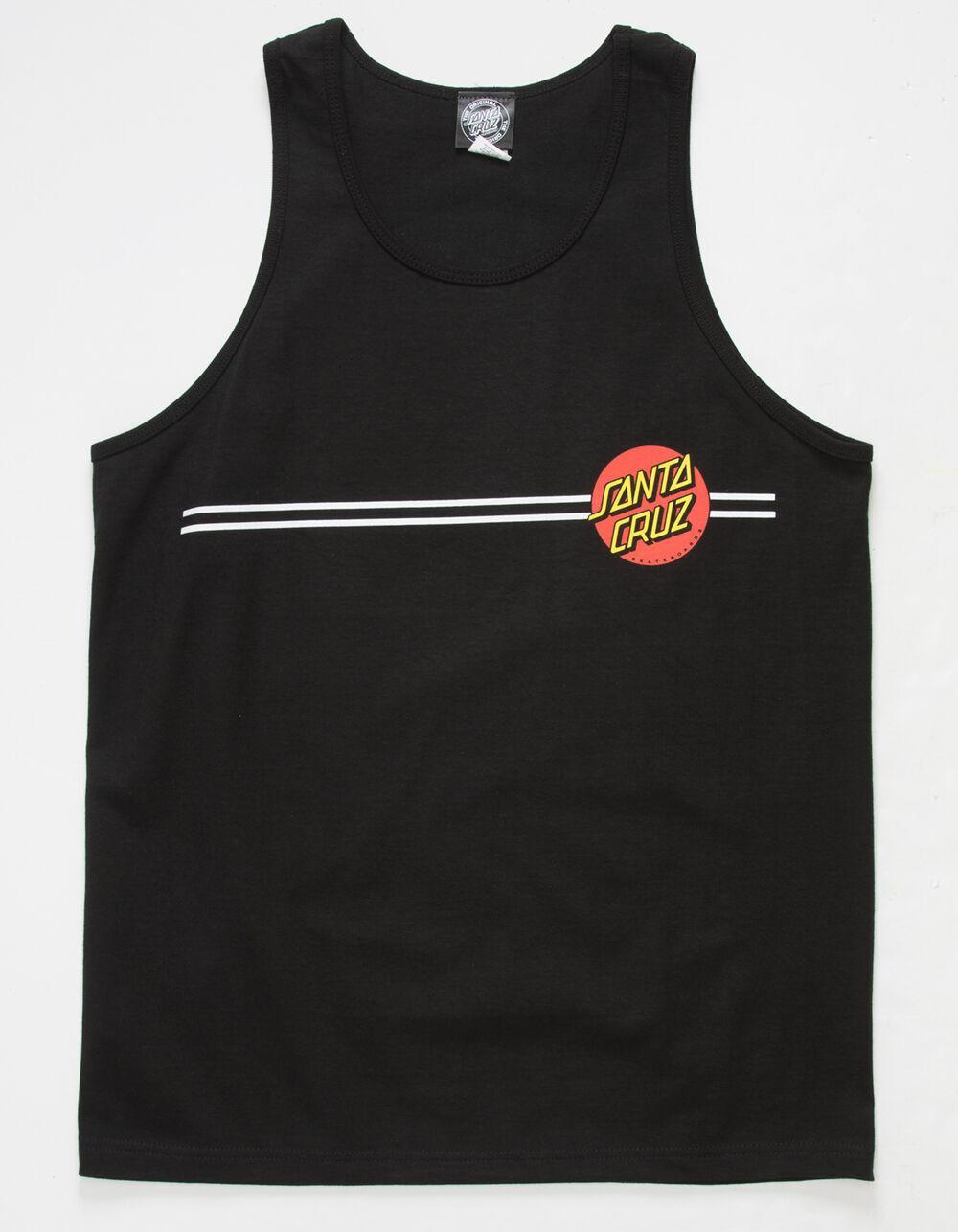 SANTA CRUZ Classic Dot Mens Black Tank Product Image