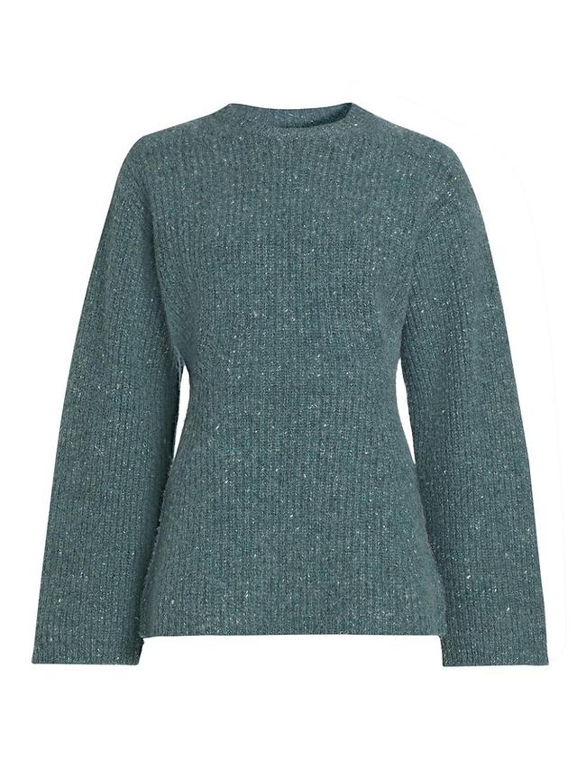 Womens Wool & Cashmere-Blend Crewneck Sweater Product Image