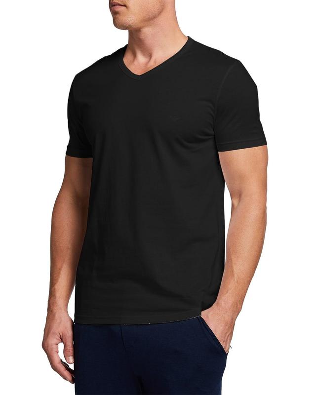 Emporio Armani 3-Pack V-neck Cotton T-Shirts Product Image