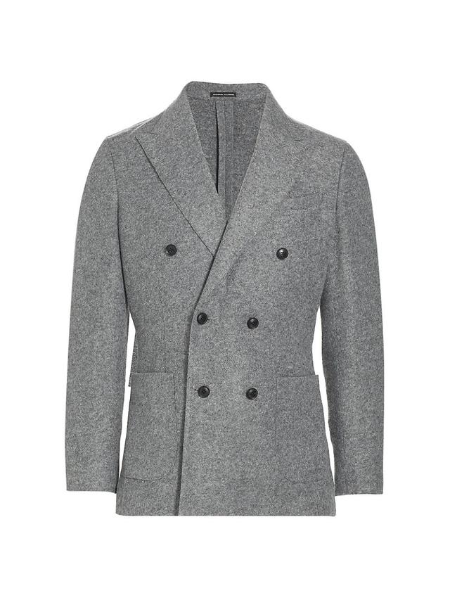 Mens Soho Wool-Blend Double-Breasted Sports Jacket Product Image