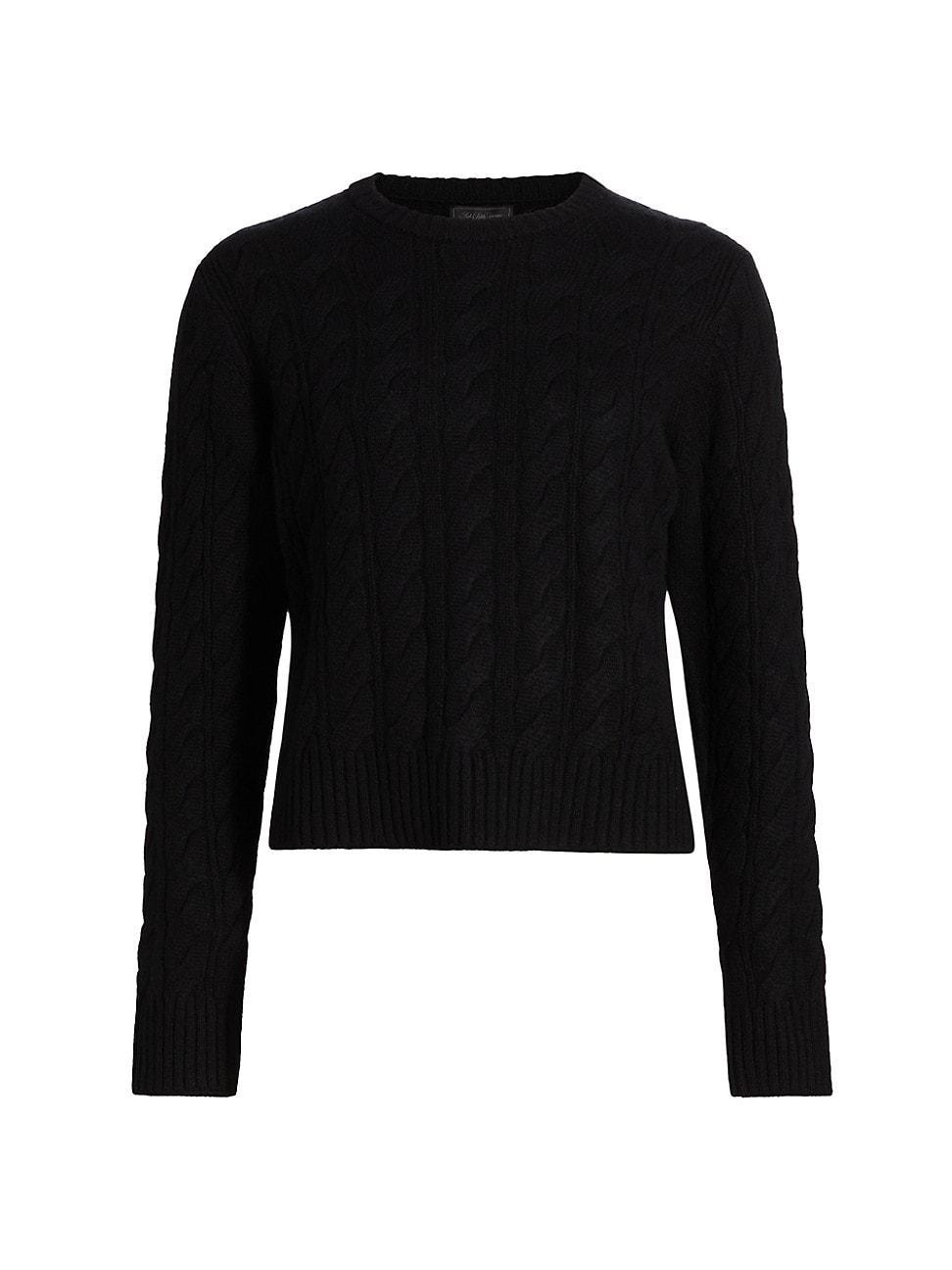 Womens Cable-Knit Cashmere Pullover product image