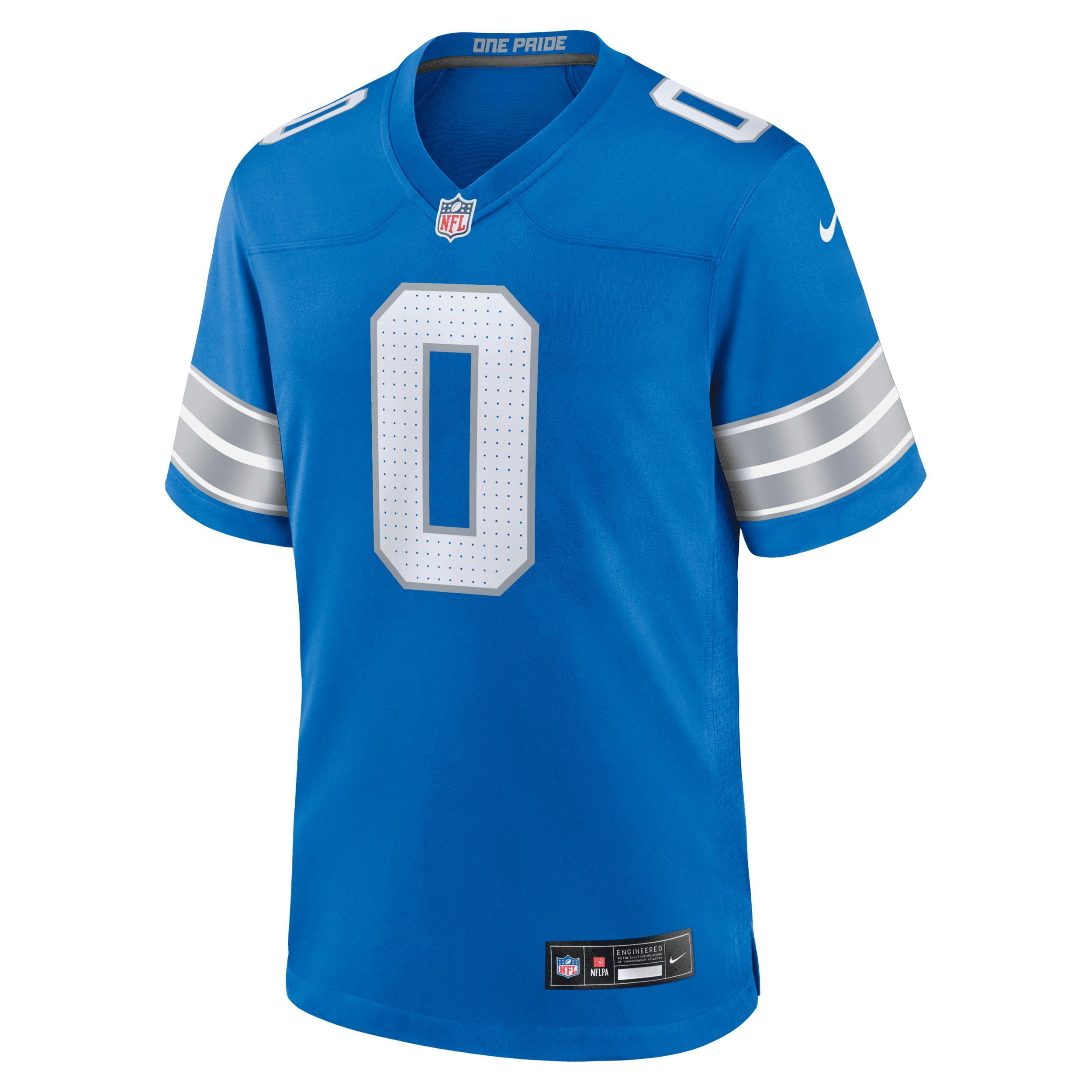 Terrion Arnold Detroit Lions Nike Men's NFL Game Football Jersey Product Image