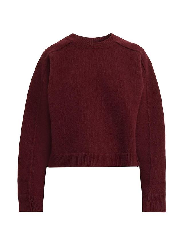 Womens Superfine Wool Crewneck Sweater Product Image