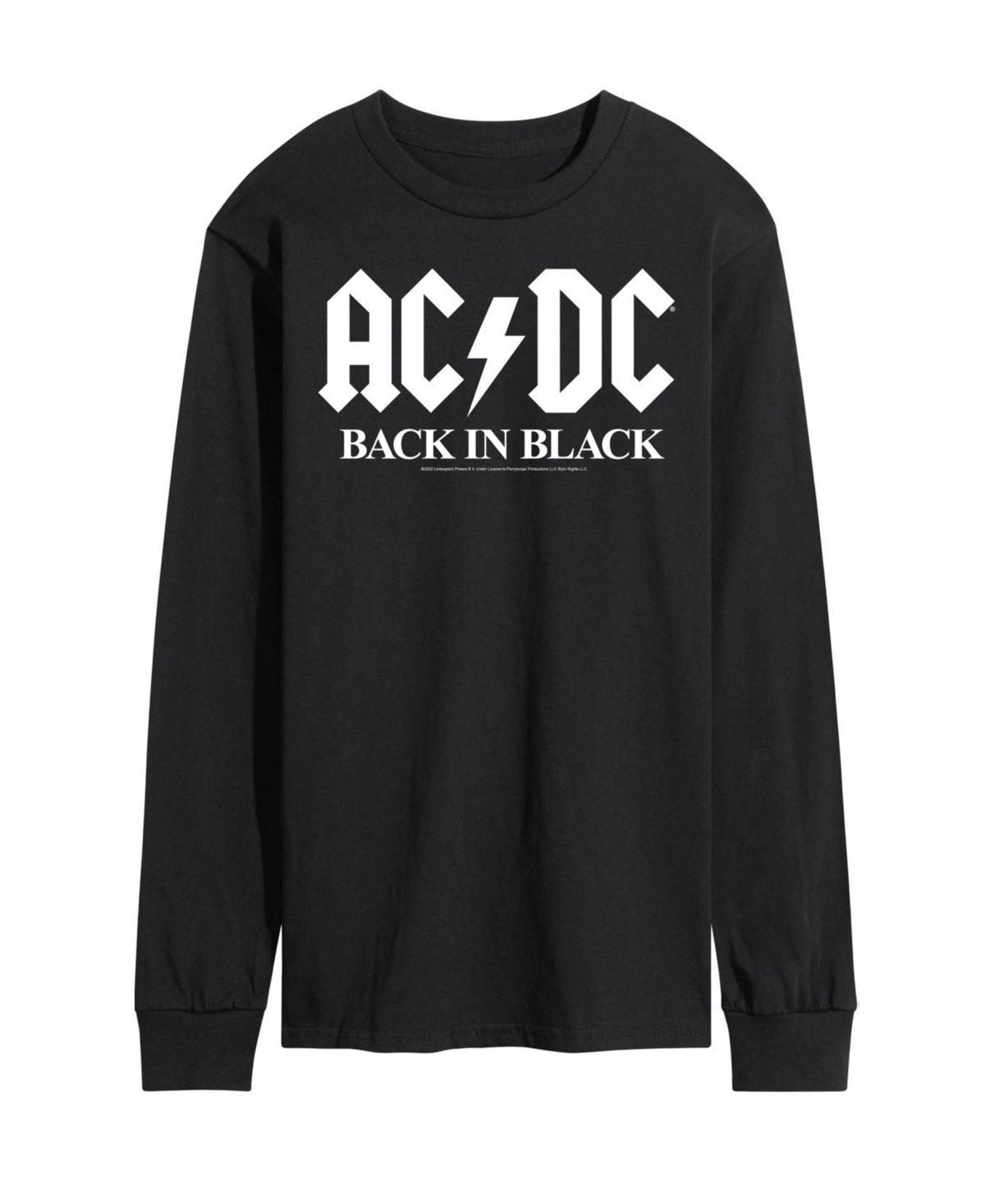 Mens Acdc Back in Black Long Sleeve T-shirt Product Image