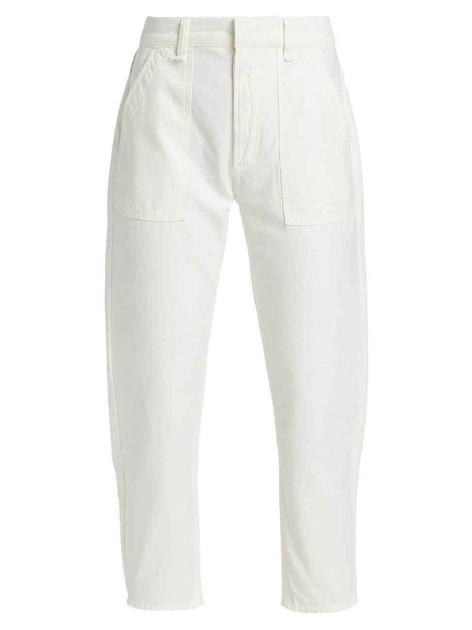 Womens Leah Cotton Sateen Cargo Pants Product Image