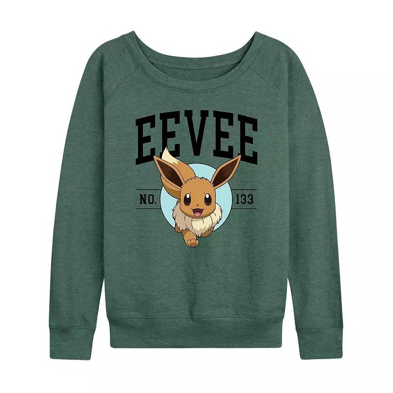 Womens Pokemon Eevee Collegiate Slouchy Graphic Sweatshirt Product Image