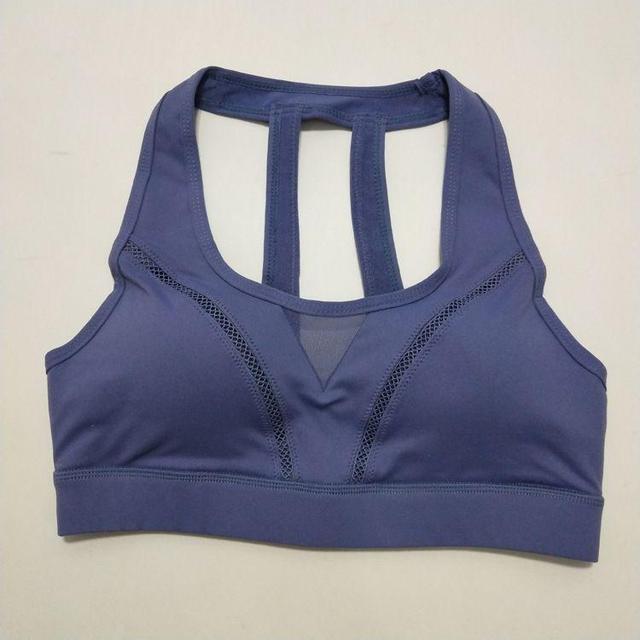 Mesh Panel Halter-Neck Sports Bra Product Image