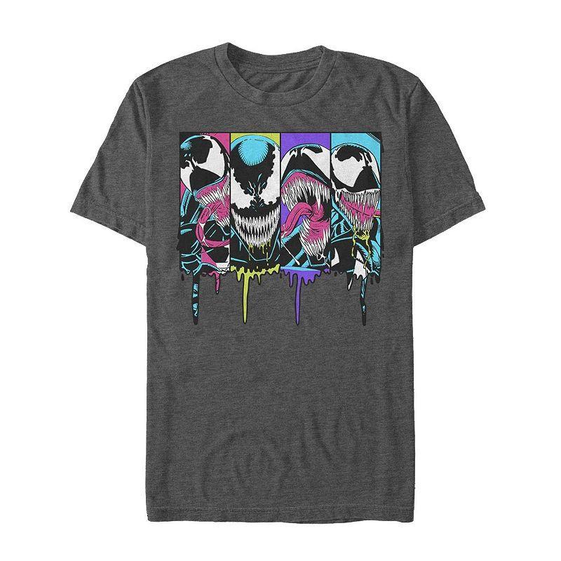 Mens Marvel Comics Neon Venom Tee Grey Heather Product Image