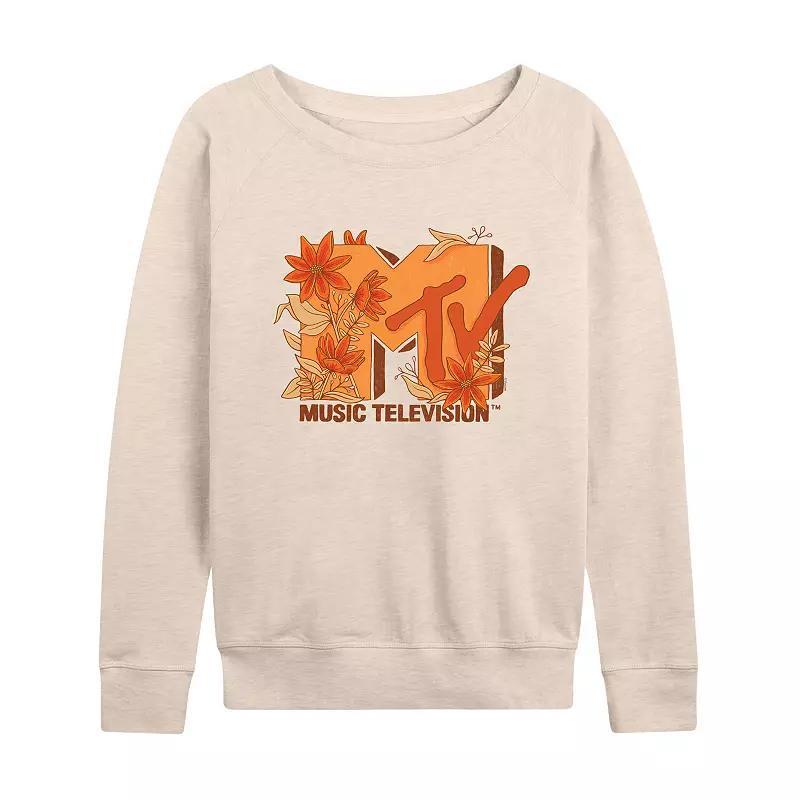 Womens MTV Fall Florals Lightweight French Terry Sweatshirt Product Image