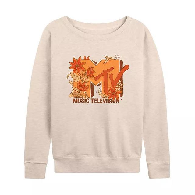 Womens MTV Fall Florals Lightweight French Terry Sweatshirt Product Image