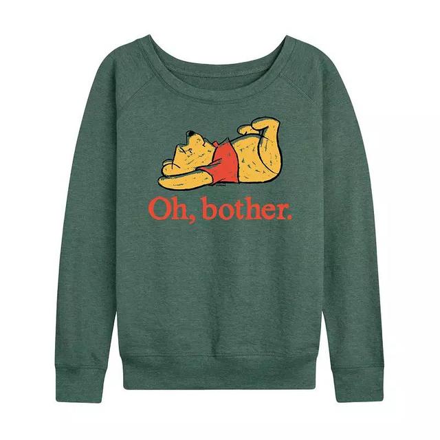 Disneys Winnie the Pooh Womens Oh Bother Lightweight French Terry Sweatshirt, Girls Product Image