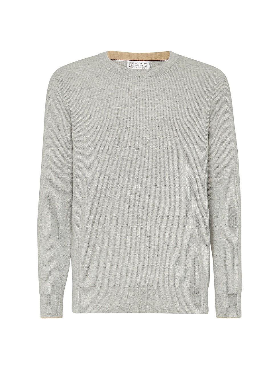 Mens Cashmere English Rib Sweater Product Image