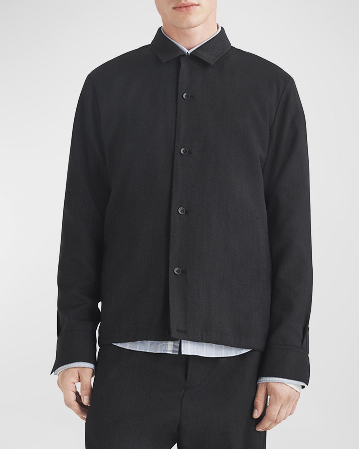 rag & bone Finlay Button-Up Stretch Wool Shirt Jacket Product Image