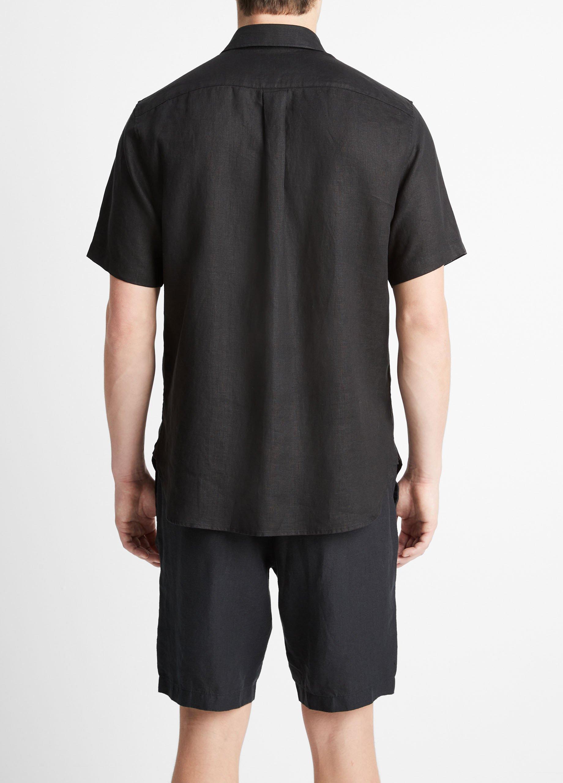 Linen Short-Sleeve Shirt Product Image