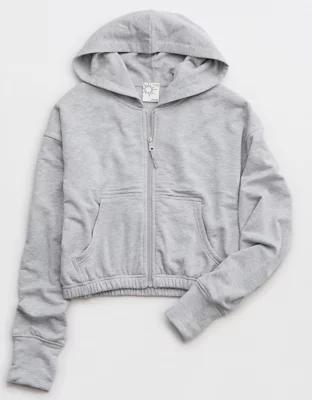 OFFLINE By Aerie OTT Cropped Full Zip Sweatshirt Product Image