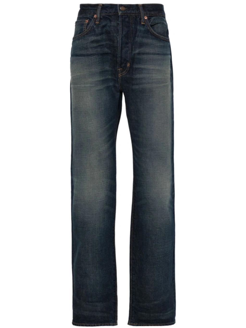 TOM FORD Straight-leg Selvedge Jeans In Denim Product Image