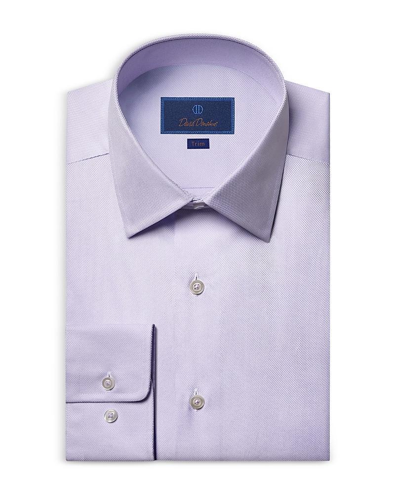 David Donahue Trim Fit Royal Oxford Dress Shirt Product Image