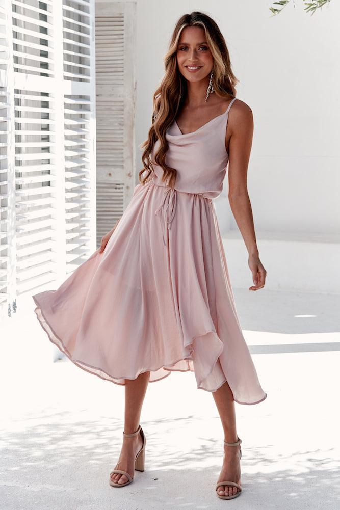 Bayshore Midi Dress Nude Product Image