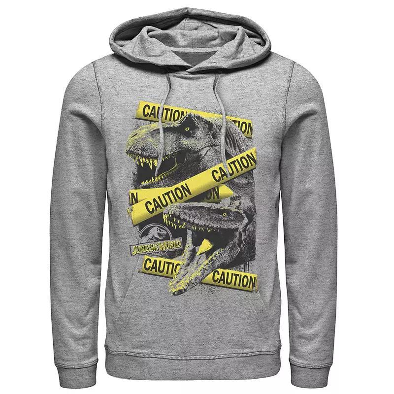 Mens Jurassic World Two Dinosaur Caution Splatter Hoodie Product Image