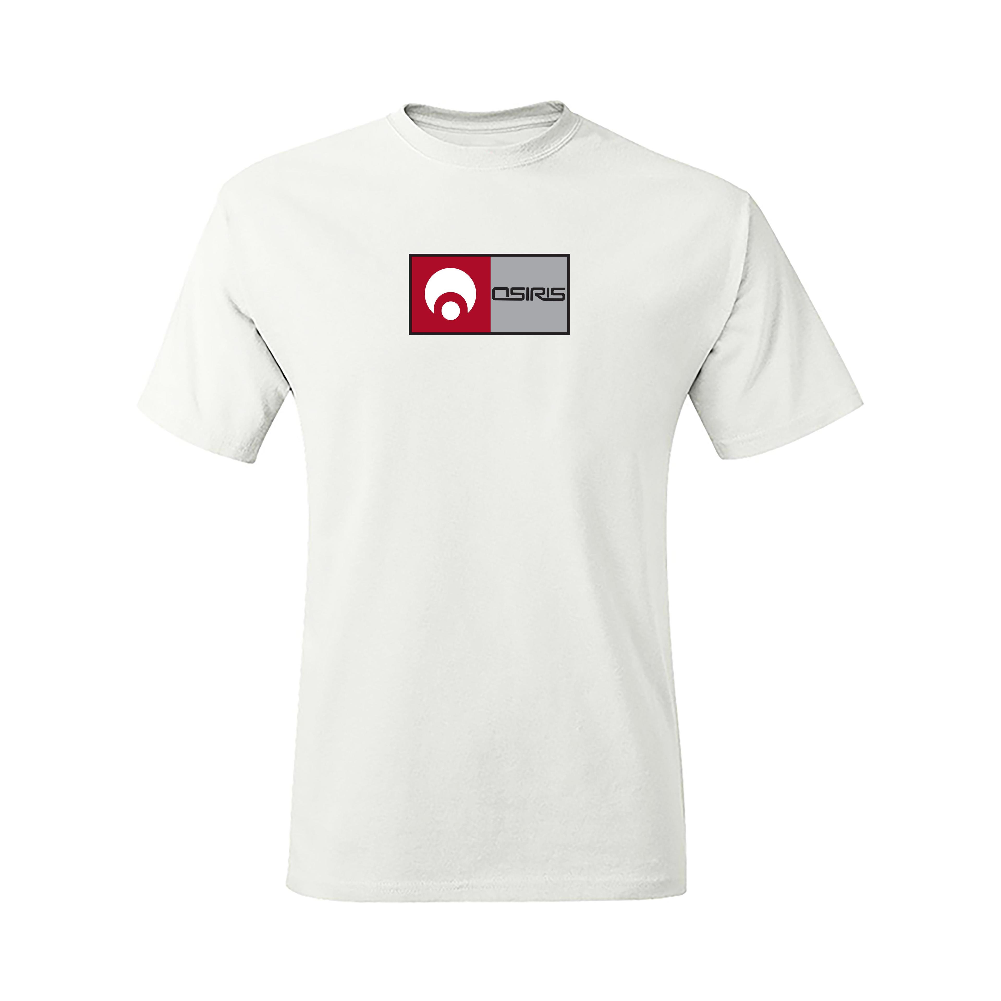 Osiris Square Logo Tee White Male Product Image