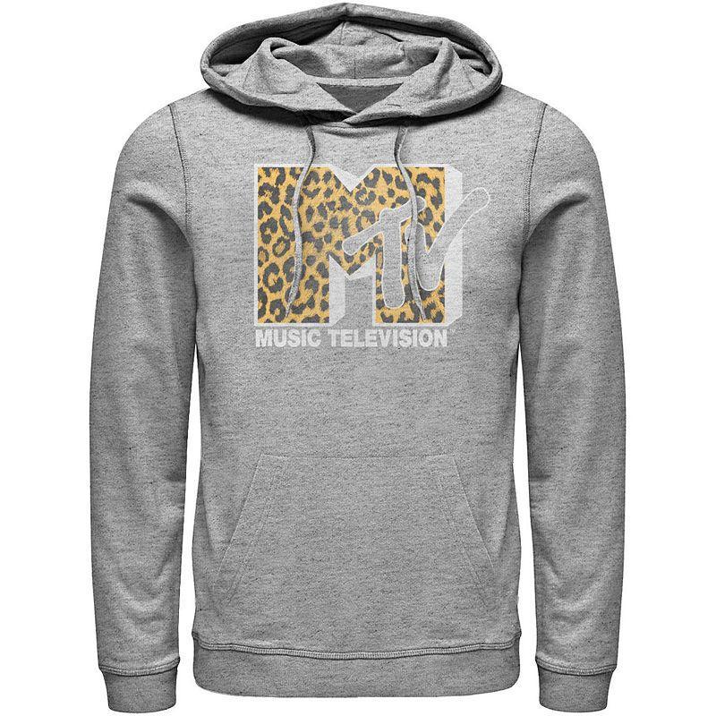 Mens MTV Logo Cheetah Print Hoodie Product Image