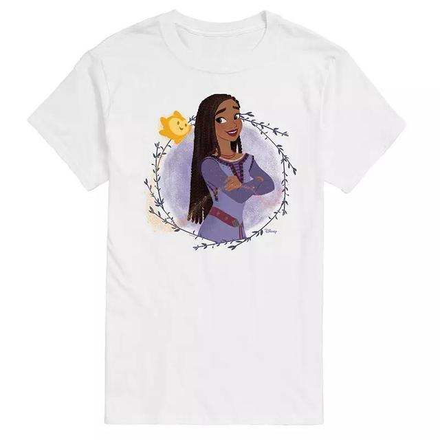 Disneys Wish Big & Tall Asha And Star Graphic Tee, Mens Product Image