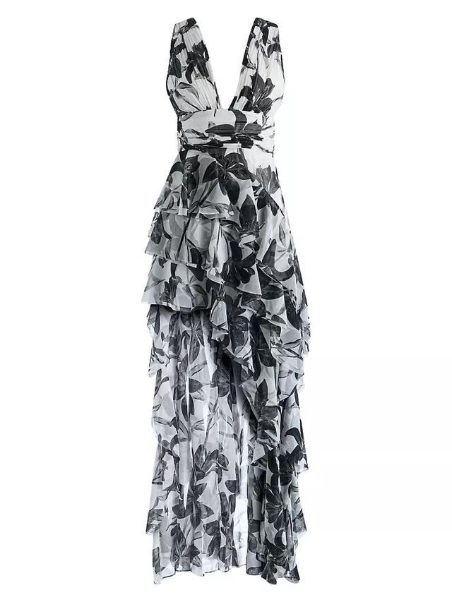 Holly Floral High-Low Maxi Dress Product Image