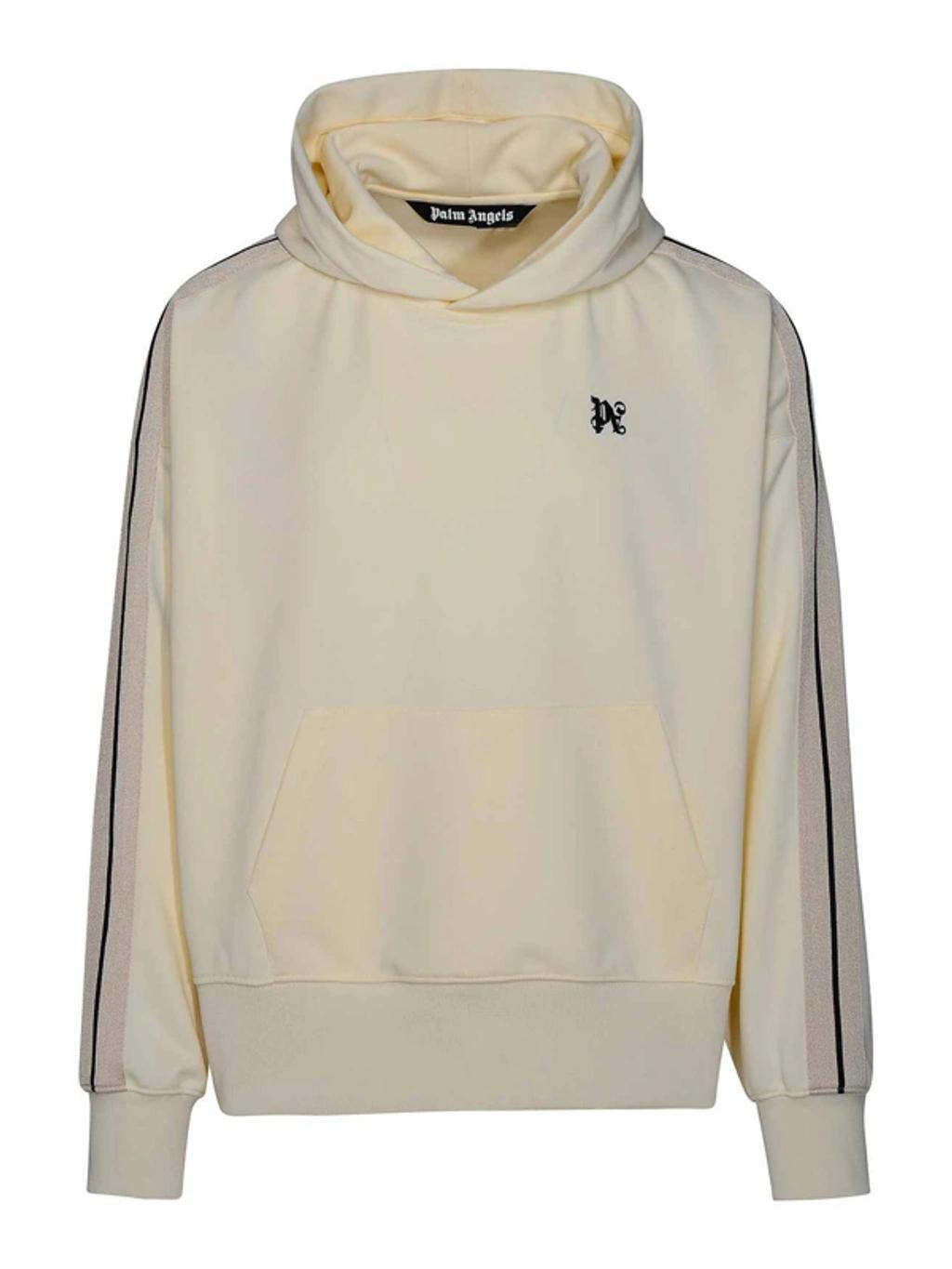 PALM ANGELS White Polyester Sports Sweatshirt Product Image